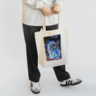 Michi Inabaの青炎龍Blue fire dragon Tote Bag