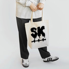 SK Strikethrough(666)のSK Strikethrough(666) Clothing - First Line White トートバッグ