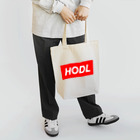 CryptoCurrencyCircleのHODLシリーズ(RED&WHITE) トートバッグ