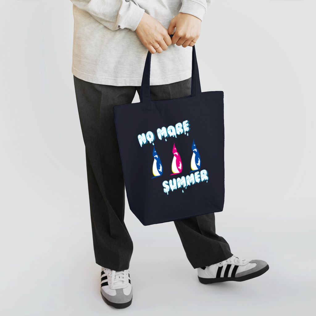 octpaco_きまぐれ商店のNO MORE SUMMER ペンギン Tote Bag