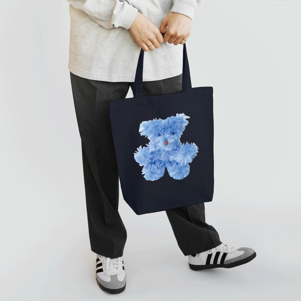 maked bear iidaの手作りテディベア　ブルー Tote Bag
