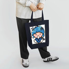 社会人アーティストまえぽんのスノーなぽんちゃん印 Tote Bag