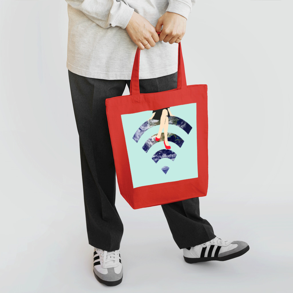 U____ri0711のWi-Fiちゃん  。 Tote Bag