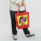 ピンクトニジの昭和の人形 トートバッグ