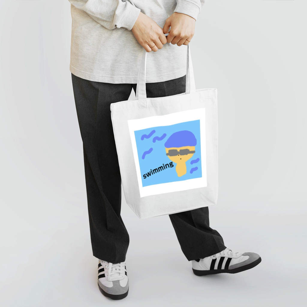 永遠にんにくガールworldのswimming boy Tote Bag