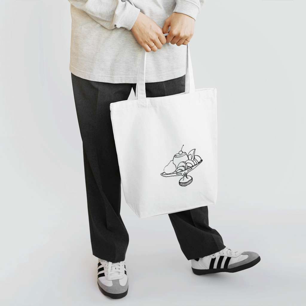 気ままに創作　よろず堂のプリン・ア・ラ・モード　全透過 Tote Bag