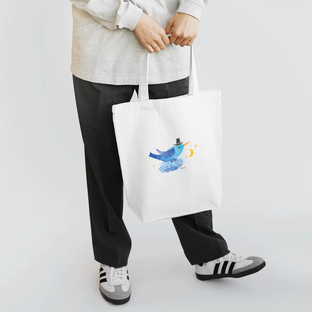 nino-artworkのソラ Sola　月と星と一緒に Tote Bag