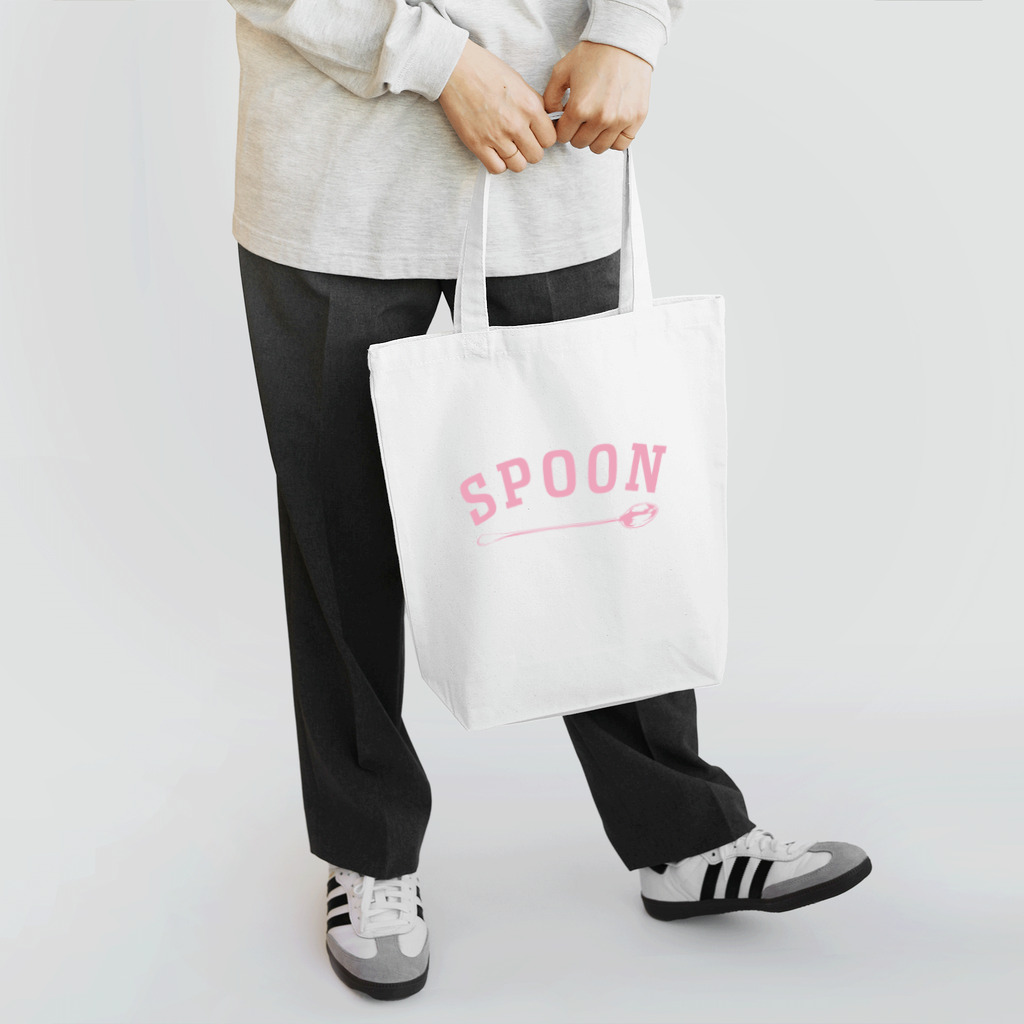 LONESOME TYPE ススのSPOON (PINK) トートバッグ