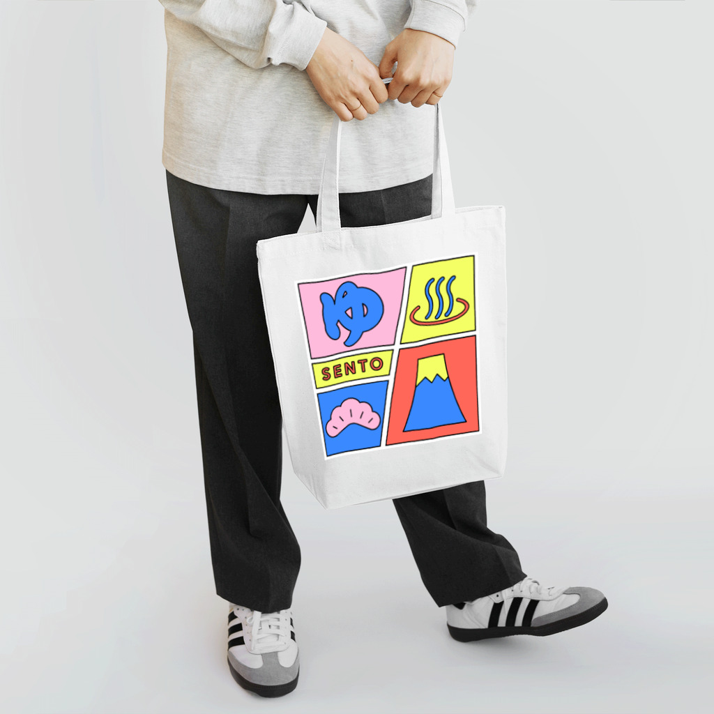あさ商店の♨️SENTO Tote Bag