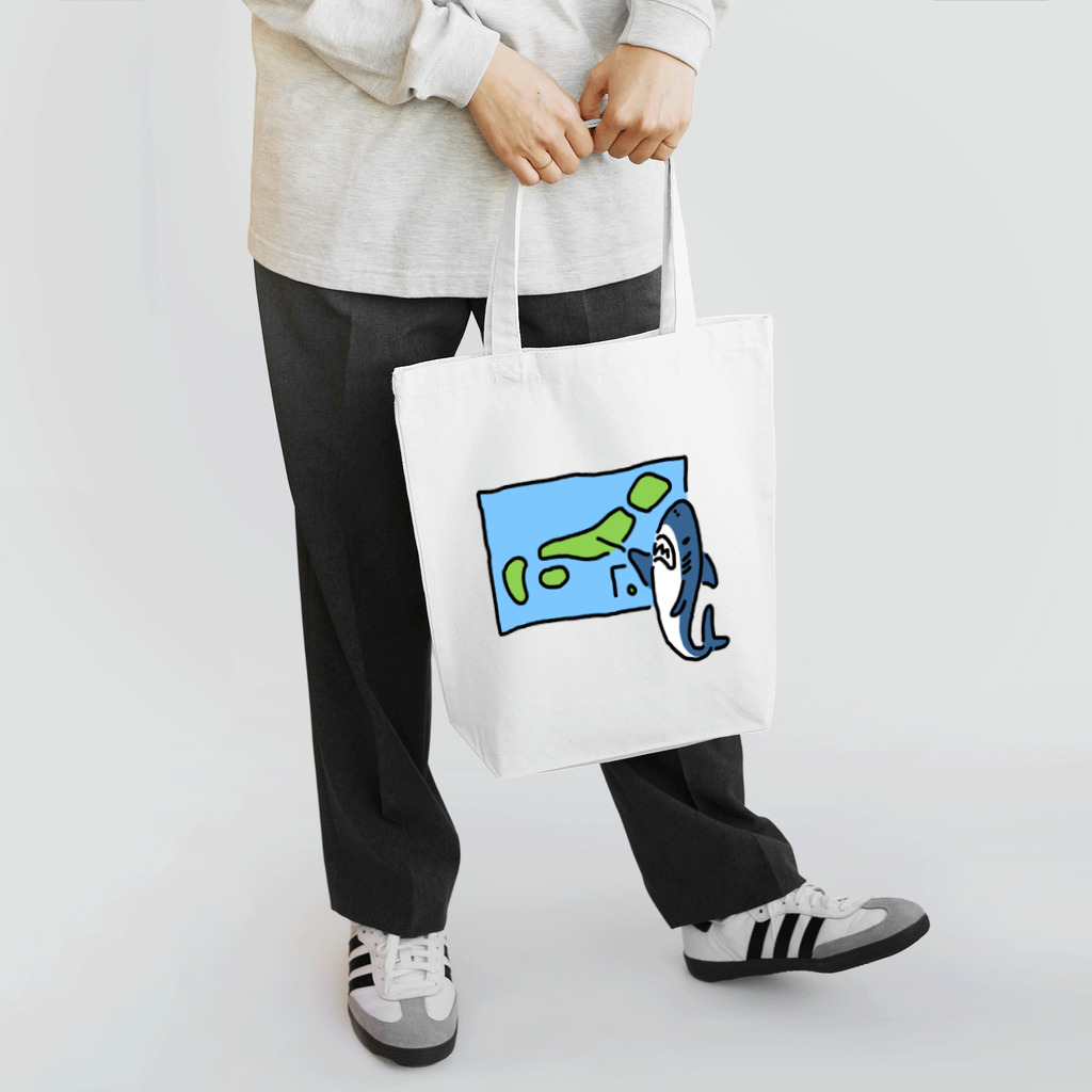 サメ わりとおもいの天気を予想するサメ Tote Bag