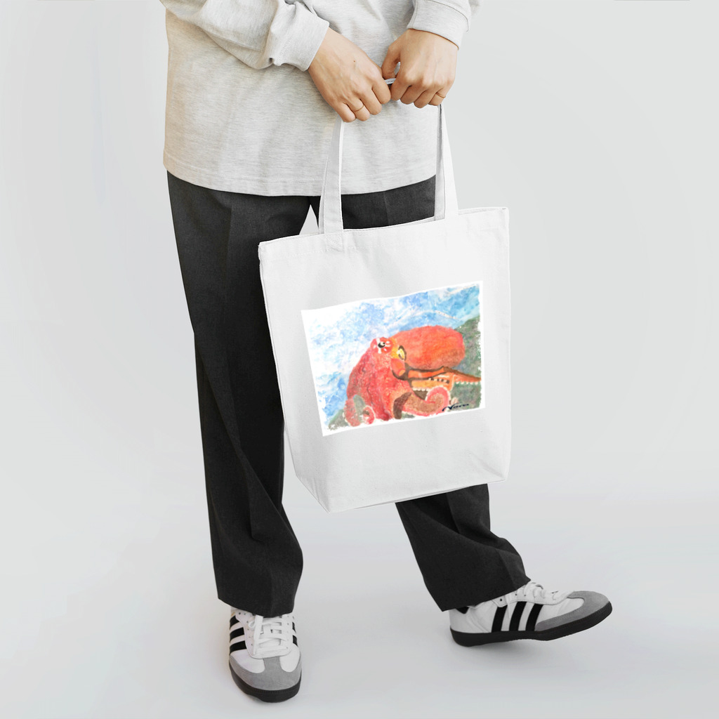 NanaCoco10  ナナココのタコ　水彩画 Tote Bag