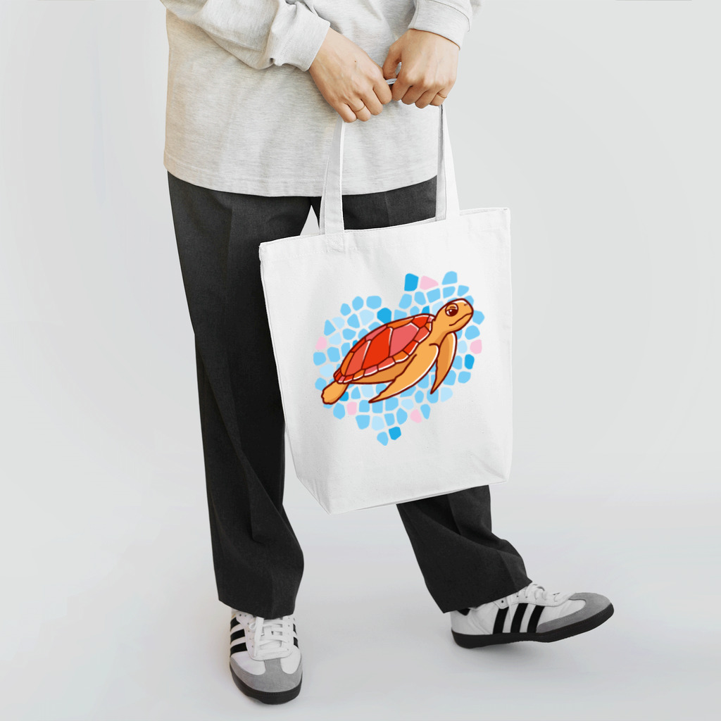 有限会社ケイデザインのウミガメさんの海【1】 トートバッグ