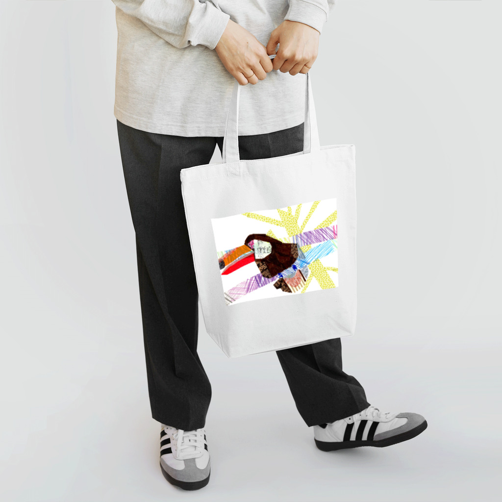 Animal pokkeのカラフルワールドのオニオオハシさん Tote Bag