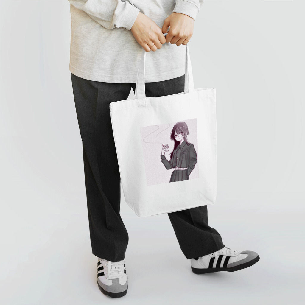 lilaのタバコGirl Tote Bag