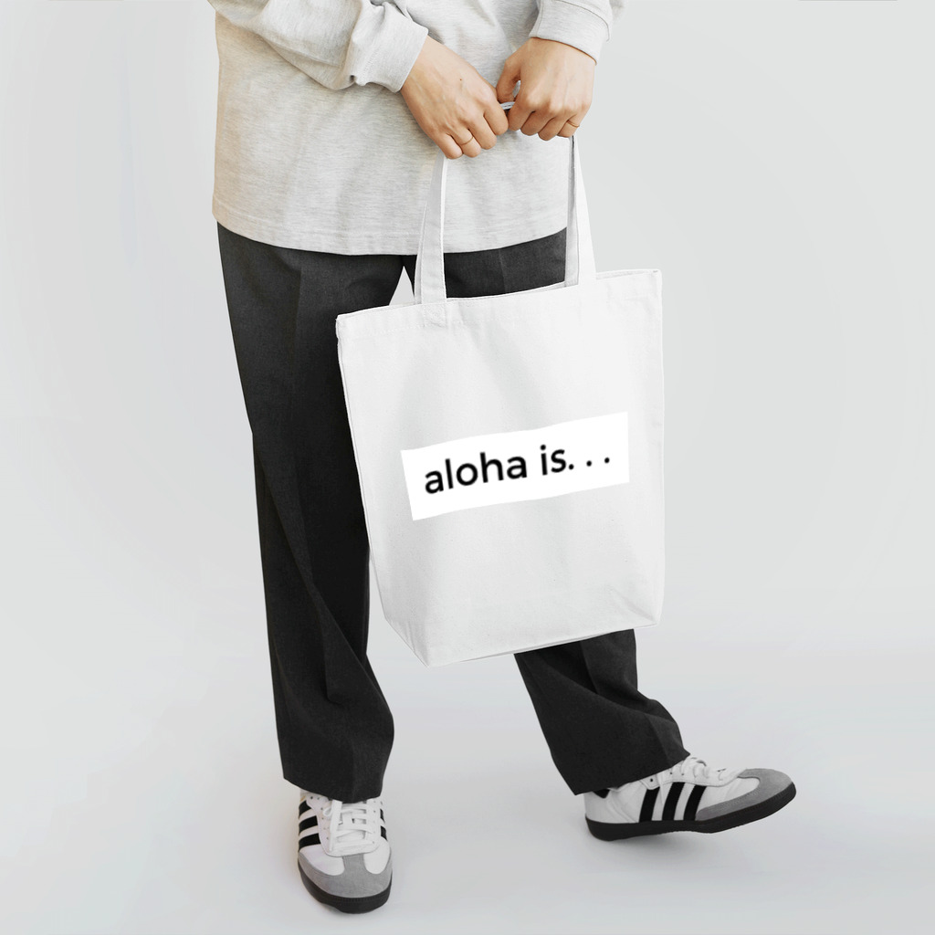 aloha is. . .のsimple logo aloha is... トートバッグ