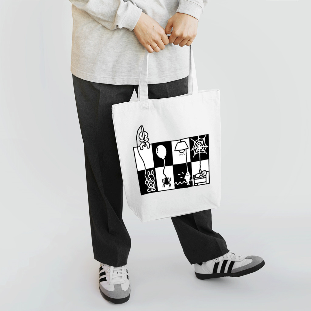 SOUL JACKのモノクロ・クロス　トートバッグ Tote Bag