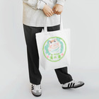 梅ヶ島温泉　湯の華の湯の華ロゴ（三毛猫のみーちゃん） トートバッグ