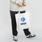 kg_shopの温泉ピクセルアート type-B (白&淡色専用) トートバッグ