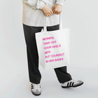のこねこ屋のWOMEN&MEN pink print Tシャツ Tote Bag
