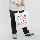 WataMayuroom☆のにこにこ白にゃんこ Tote Bag