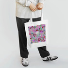 AWAKE_DESIGNのAWAKE モザイクドットカラフルピック Tote Bag