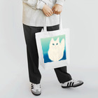 WataMayuroom☆の白猫さんさわやかさん トートバッグ