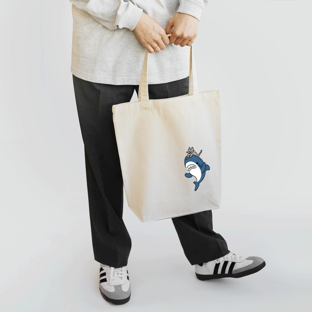 サメ わりとおもいのネコをかぶるサメ Tote Bag