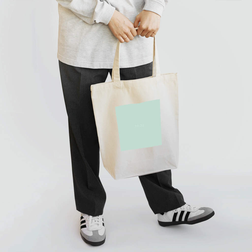 「Birth Day Colors」バースデーカラーの専門店の10月22日の誕生色「ダスティ・アクア」 Tote Bag