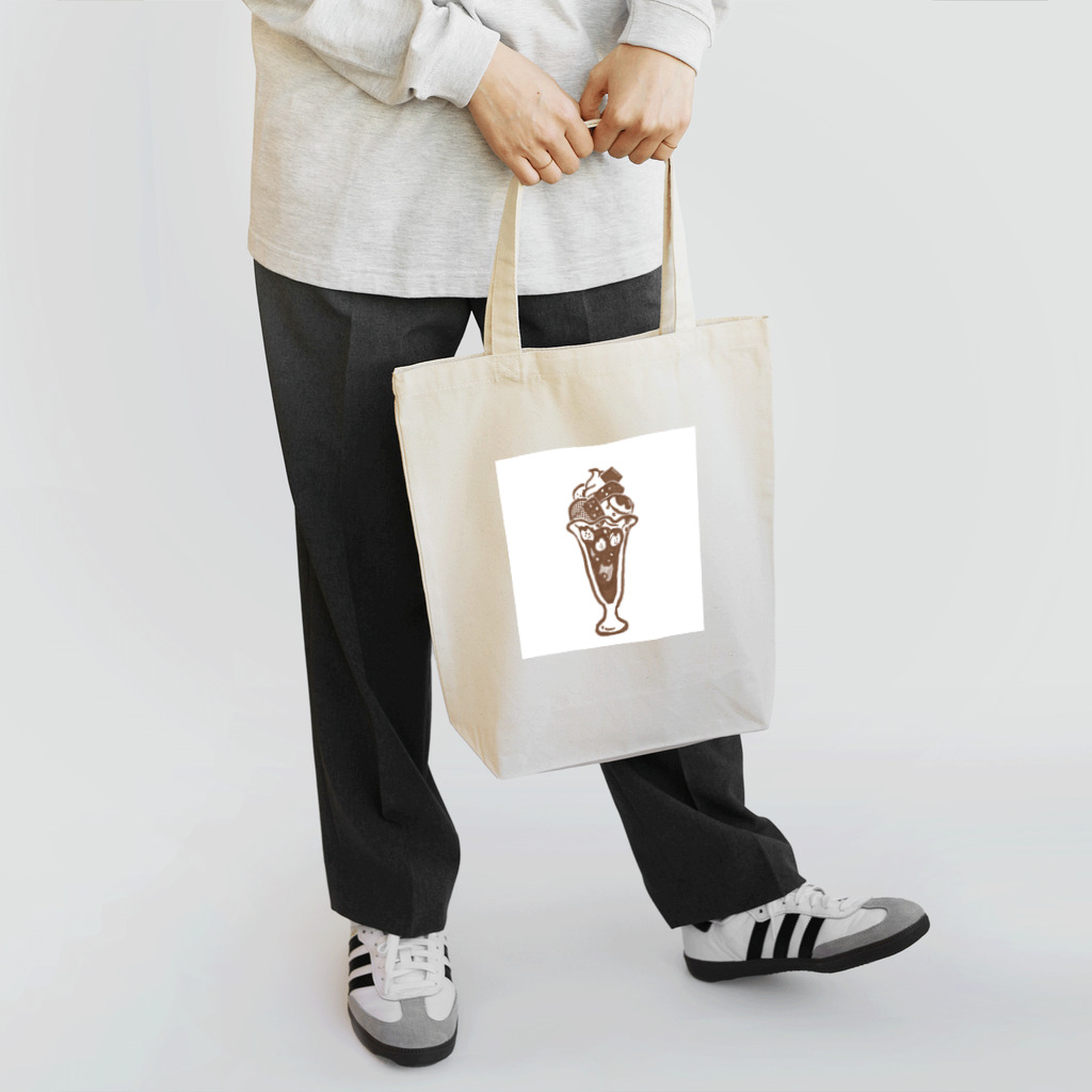 Kanako Ikegaya_illustrationのとけかけのチョコパフェ トートバッグ