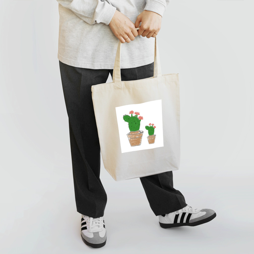 Elf’s shop エルフのさぼてん親子 Tote Bag