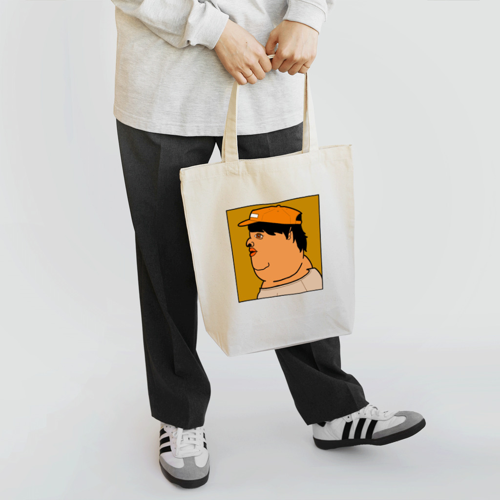 金剛力ぷりすけ像の横顔ワークキャップ田中ことこ Tote Bag