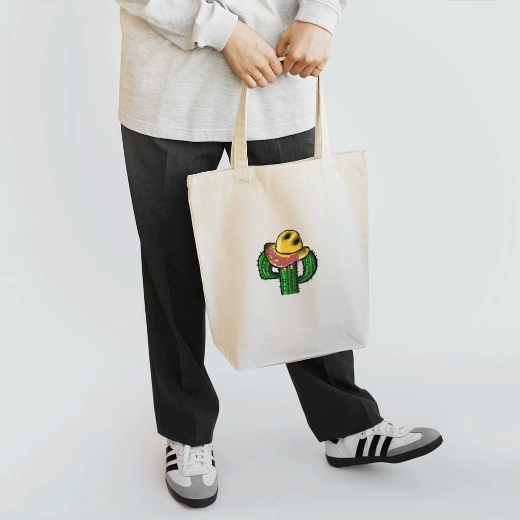 とーる 🇯🇵akabeco/animals/graffitiのサボテン Tote Bag