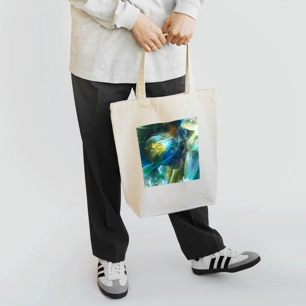 glass inblueの水の世界(ダークブルー) Tote Bag