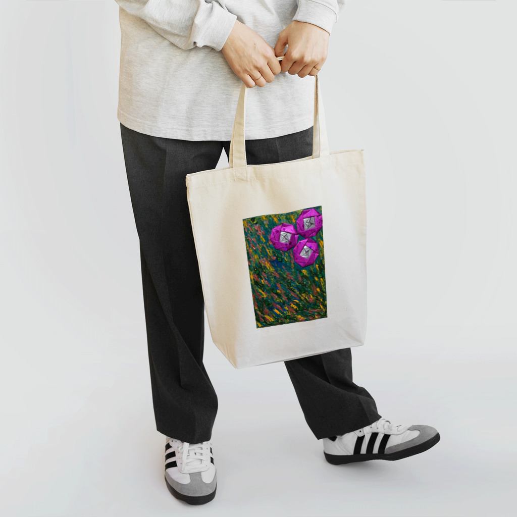 T.A.G テクスチャーアート 立体感 質感 カラフル 色彩 色合い 抽象 アブストラクト パワー エネルギー 波動 絶望 kawaiiのVitality トートバッグ