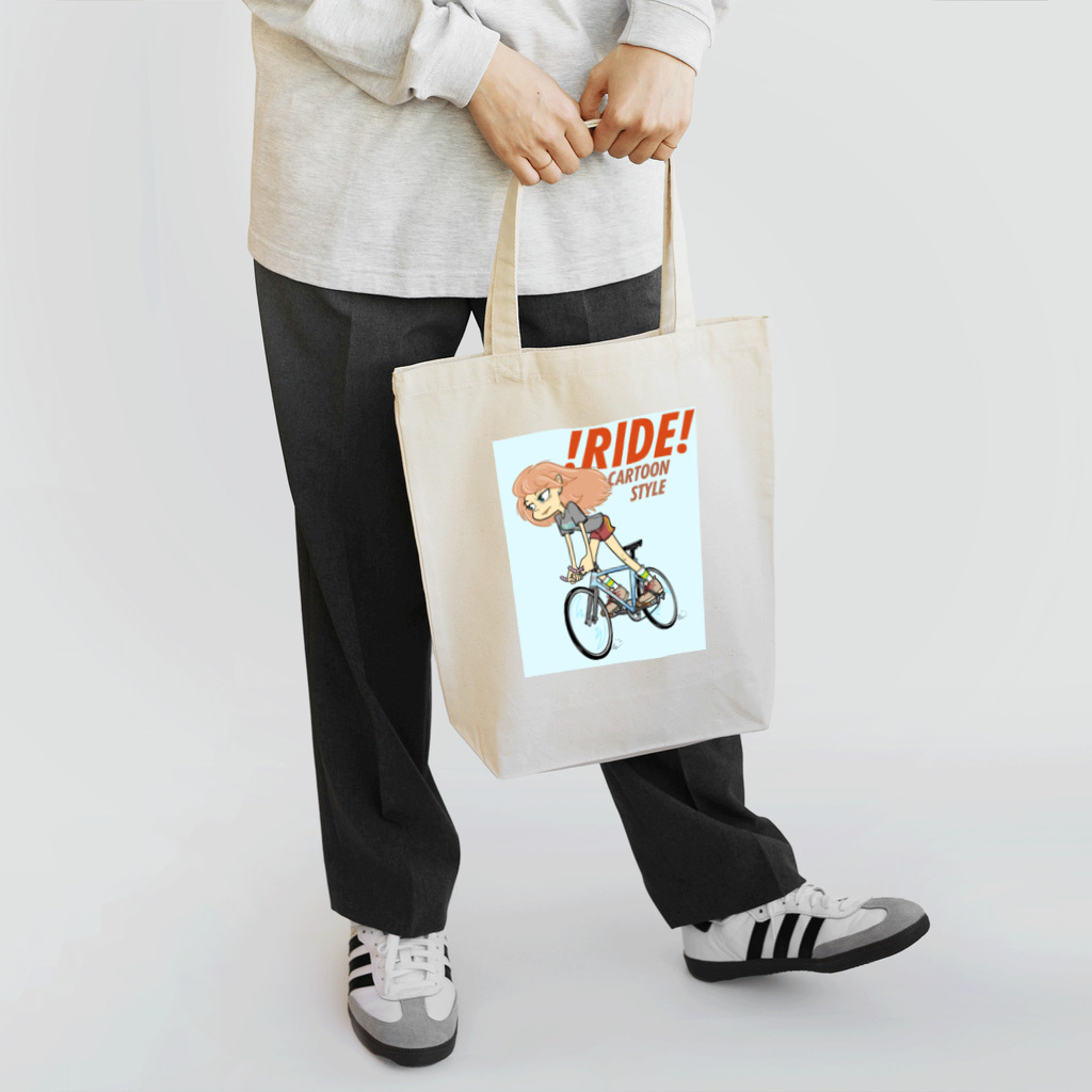 nidan-illustrationの!RIDE! (CARTOON STYLE) Tote Bag