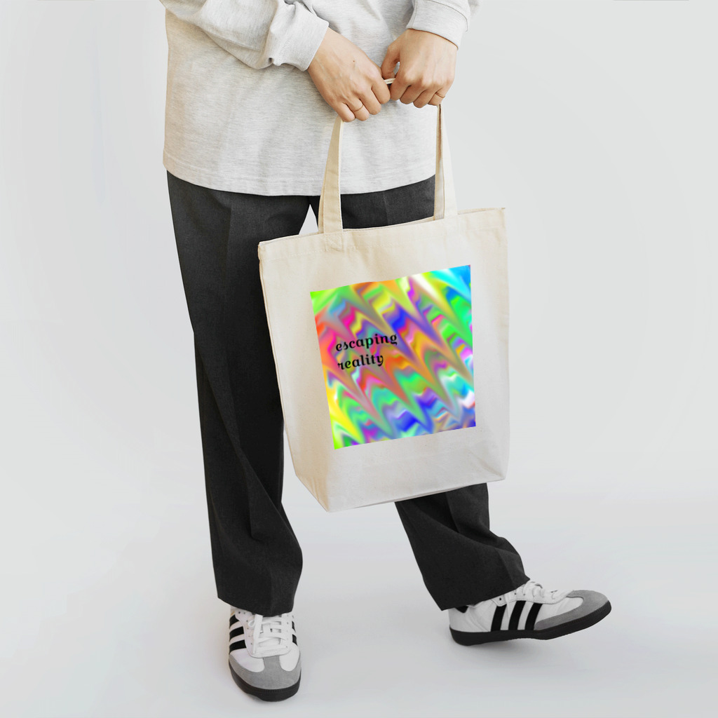 Purple Pearlのescaping reality Tote Bag