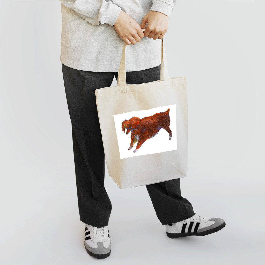 わに ほとりの目つきのわるいトイプードル Tote Bag