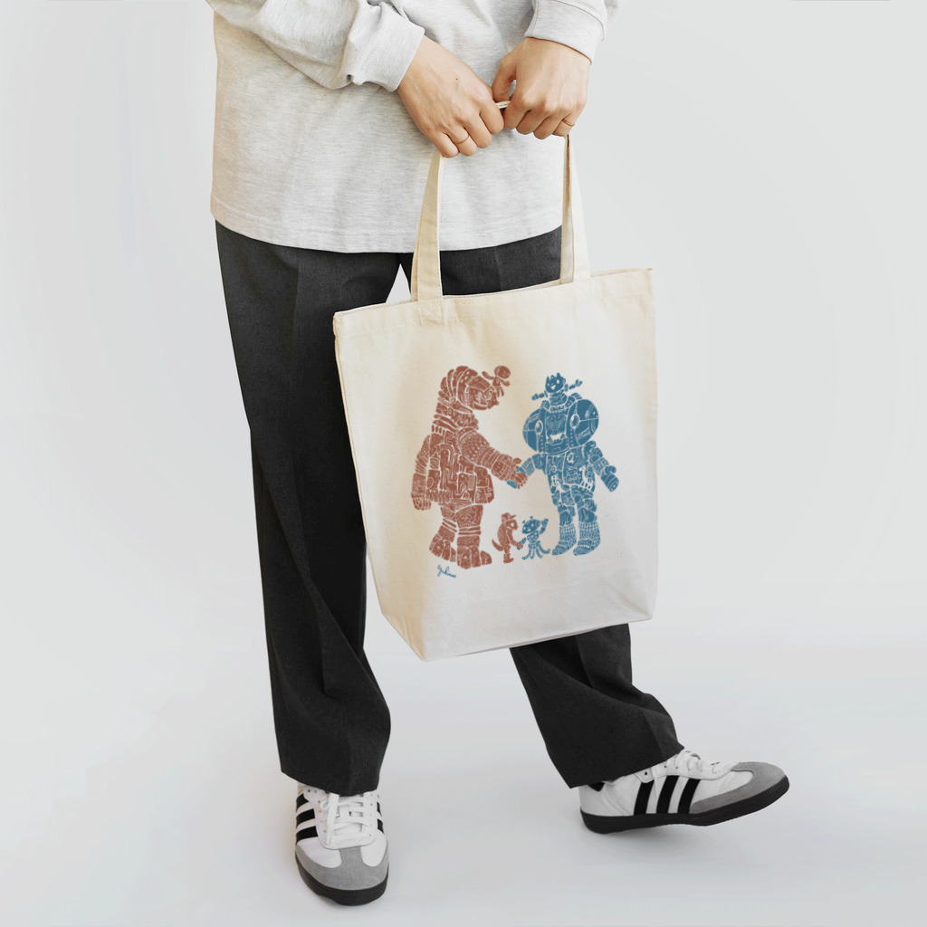 あかるいみらいけんきゅうじょのあくしゅをしよう。 Tote Bag