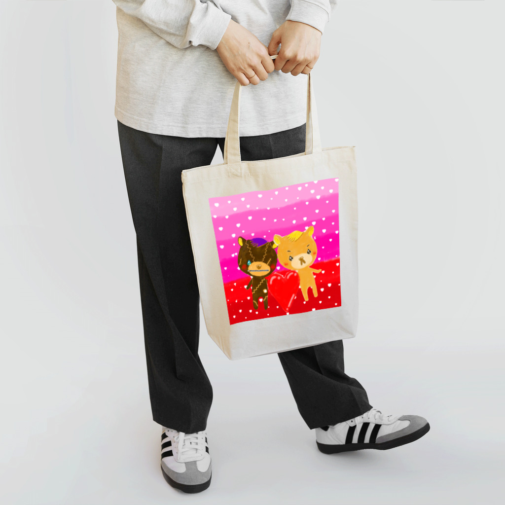 くまのマーク&マクセニのHappy Valentine Tote Bag