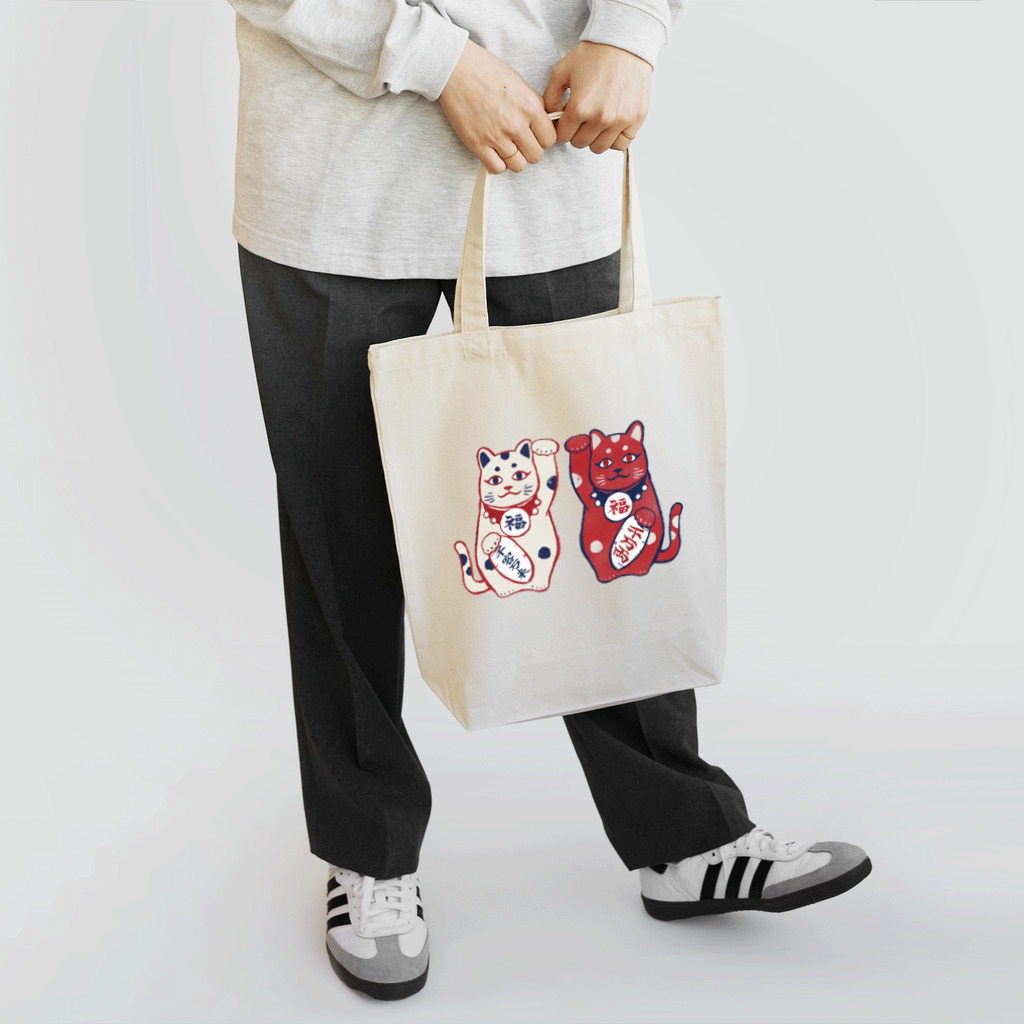 IZANAMI by Akane Yabushitaの【日本レトロ#01】招き猫 Tote Bag