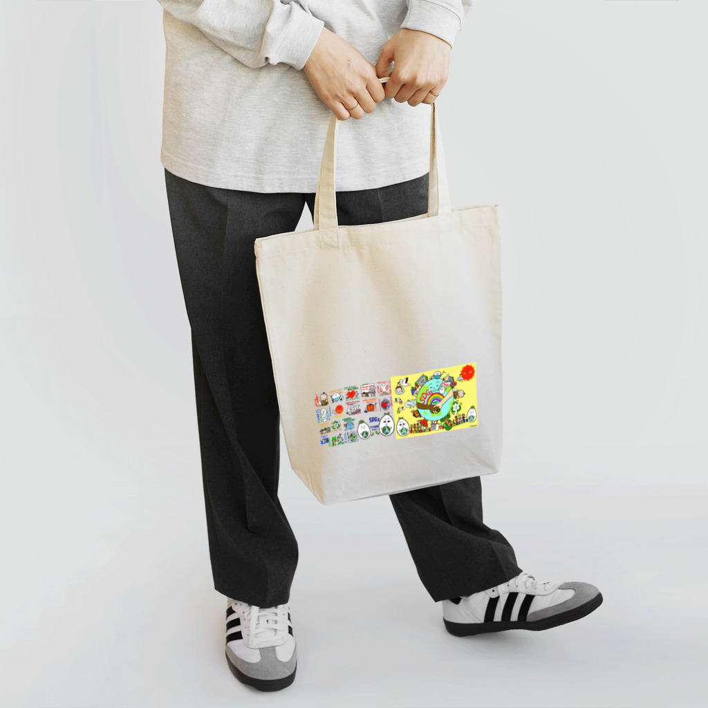 dokukinoko1000のSDGs17目標グッズ by dokukinoko Tote Bag