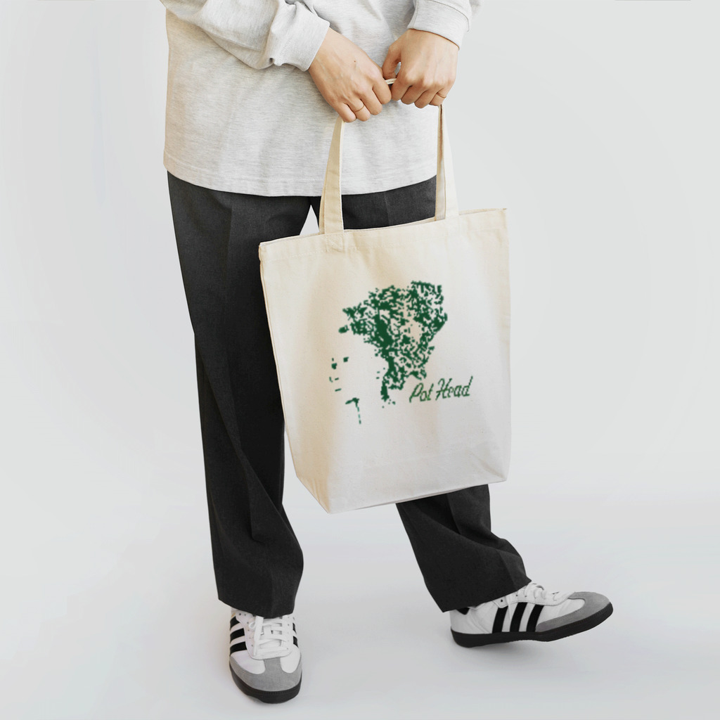 粋屋の💚レトロ風プリント💚    pod head girl シリーズ Tote Bag