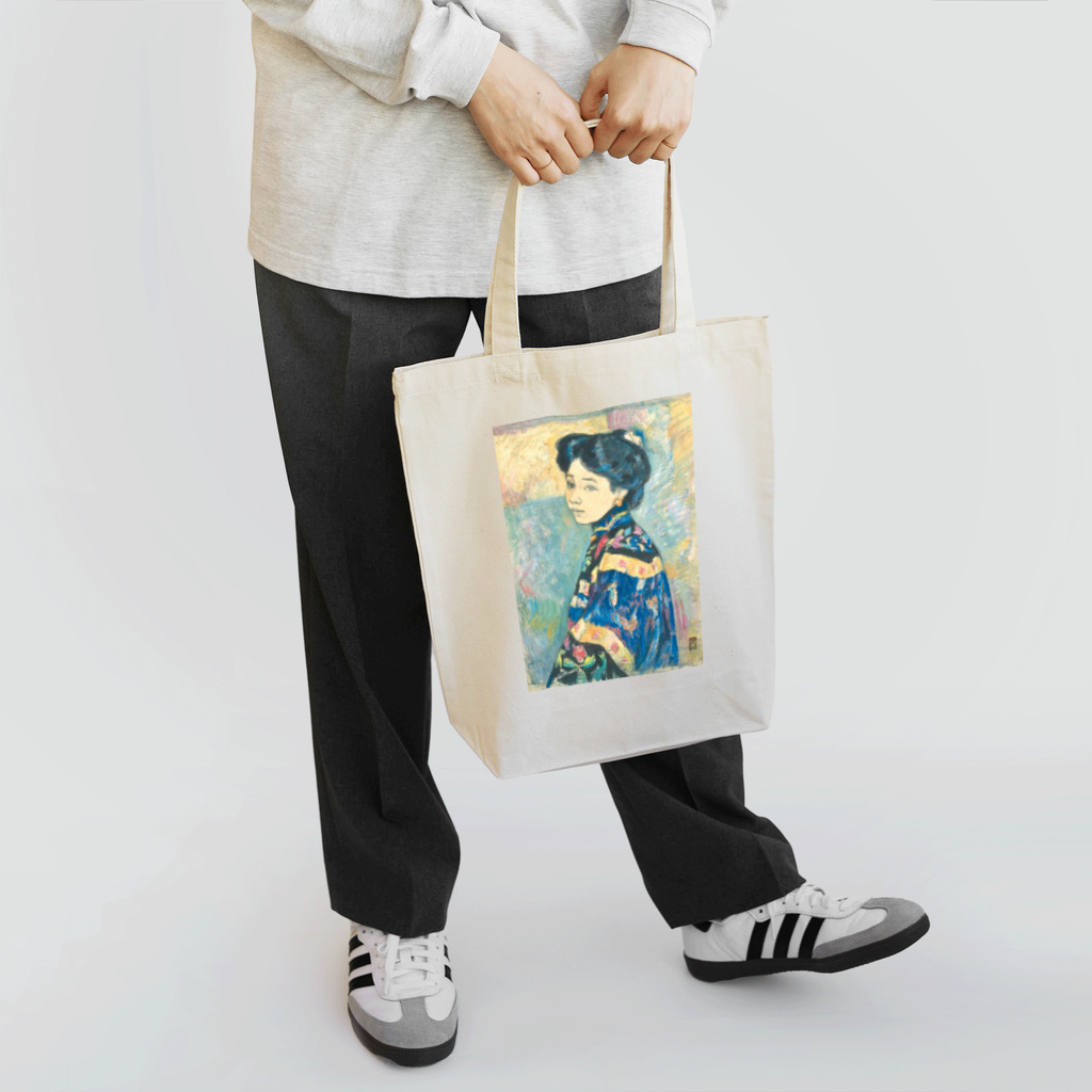 世界の絵画アートグッズの藤島武二 《婦人像》 トートバッグ