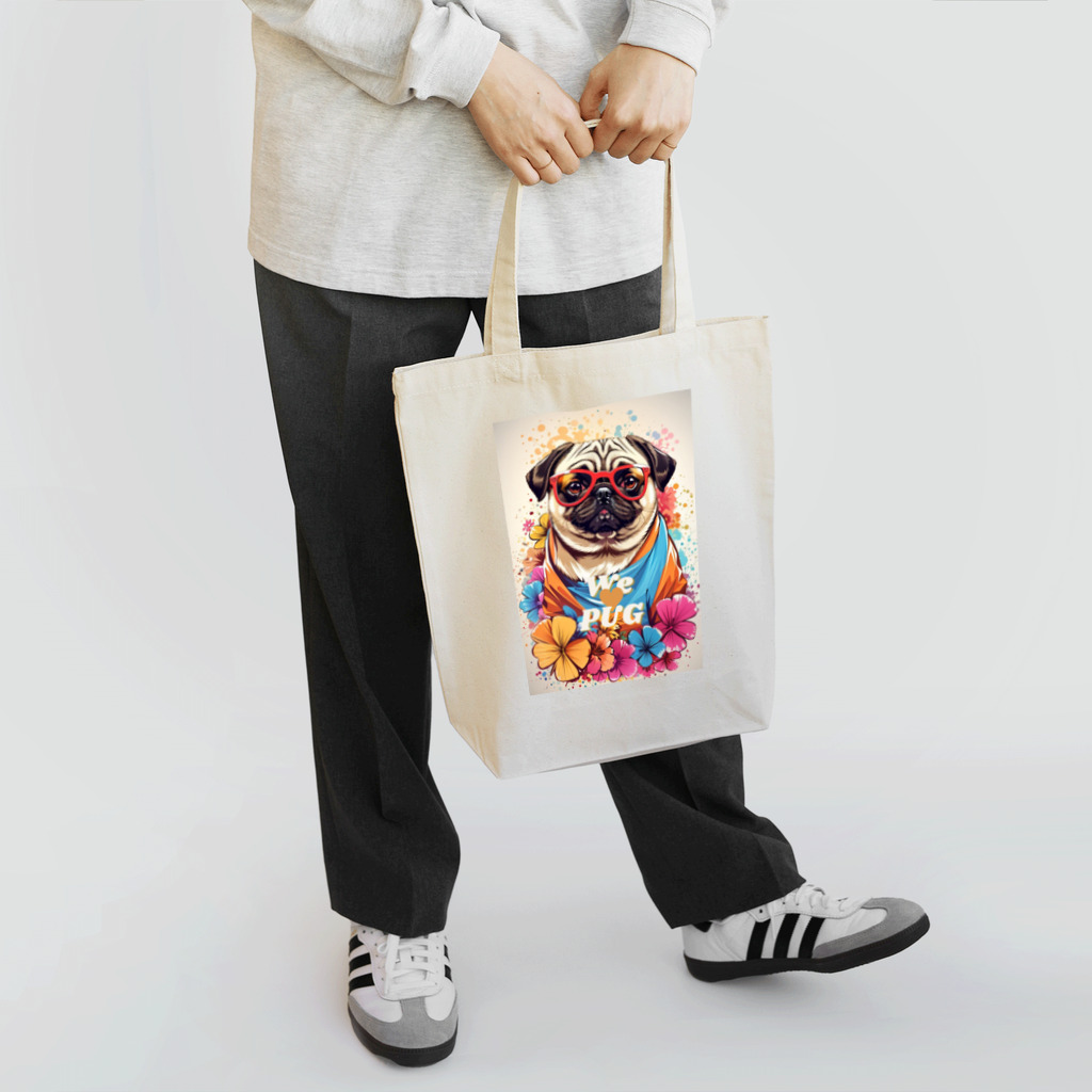 LEONのWe♥PUG　色彩（パグ大好き！） Tote Bag