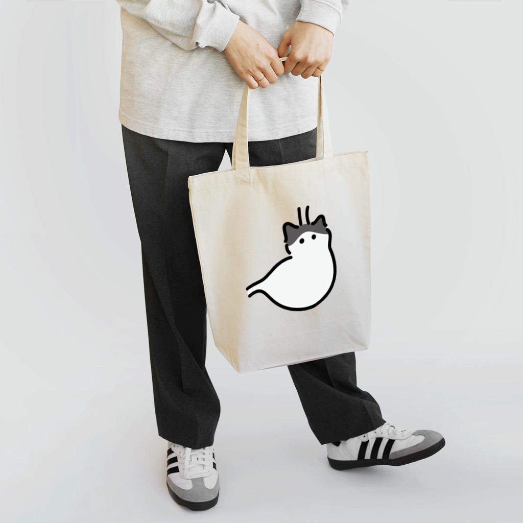 ねこやにわとりやの胃ハチワレ猫 Tote Bag