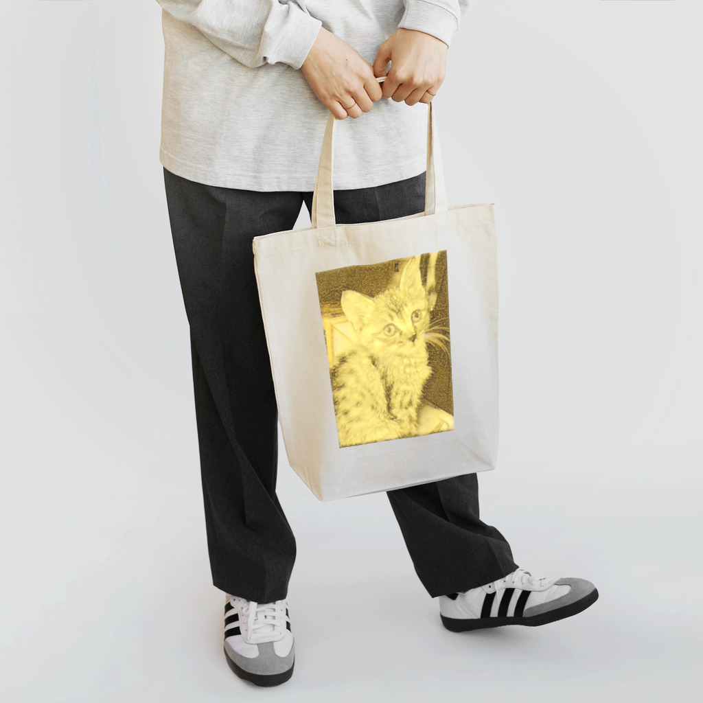 金色猫のキラキラネコ Tote Bag