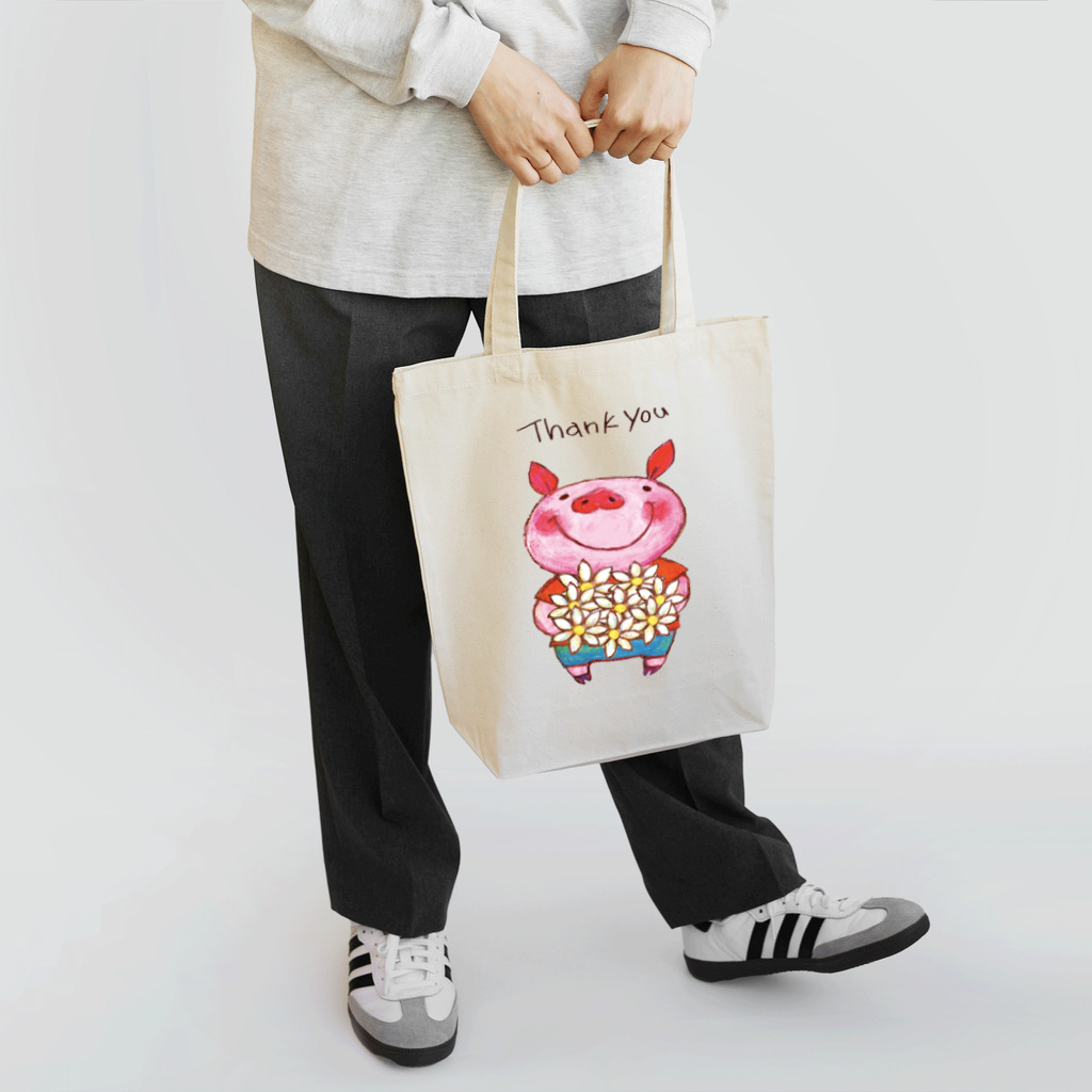 Kana Shimao's Shopのブーちゃんトートバッグ Tote Bag