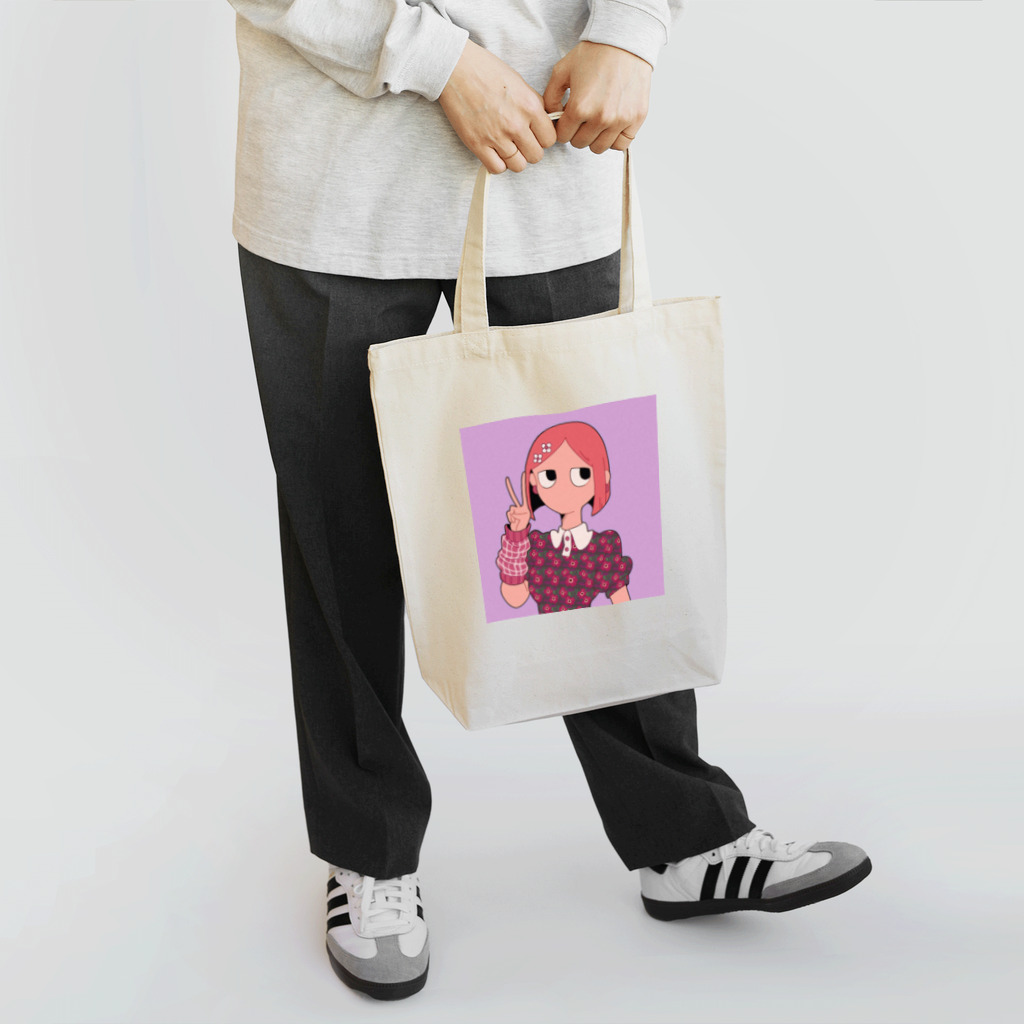 あきたえりの『ピース』(ピンクver.) Tote Bag