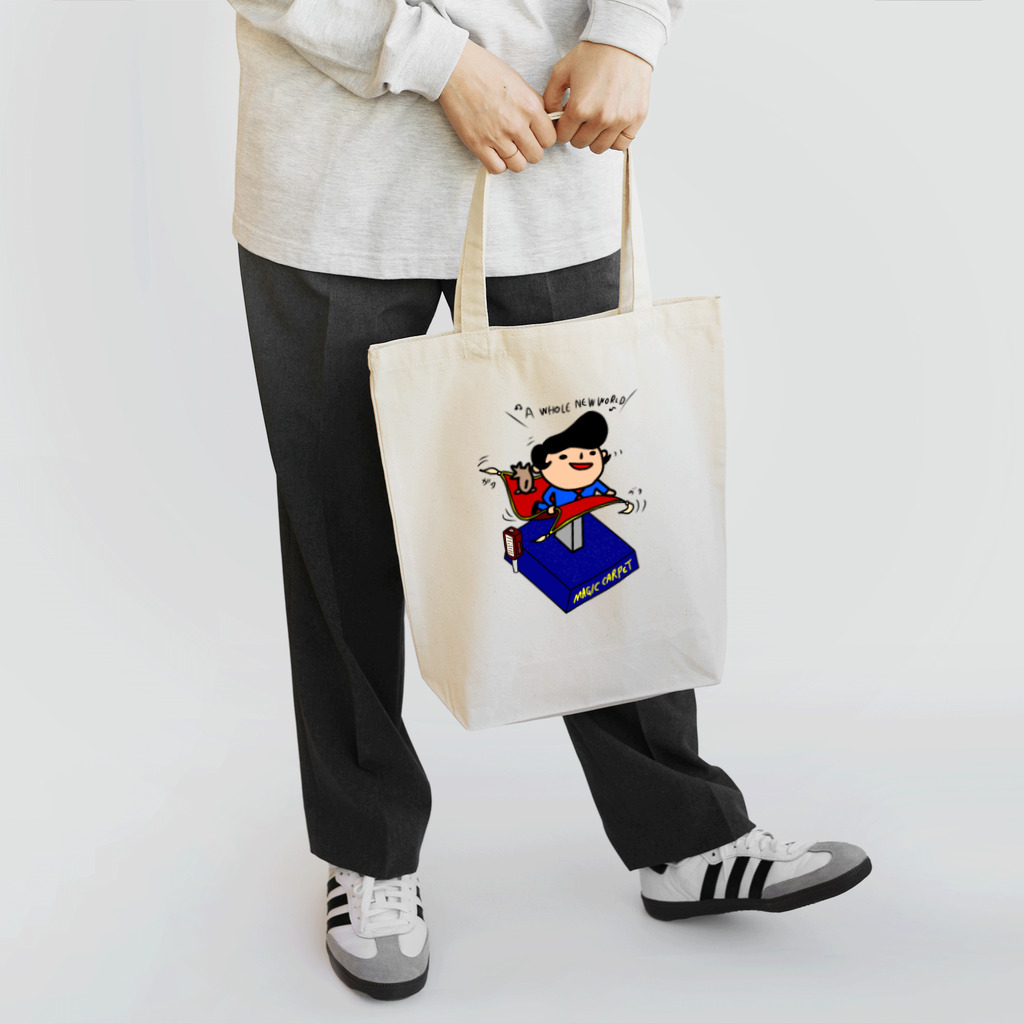 momino studio SHOPの魔法の絨毯に乗れるなんて! Tote Bag