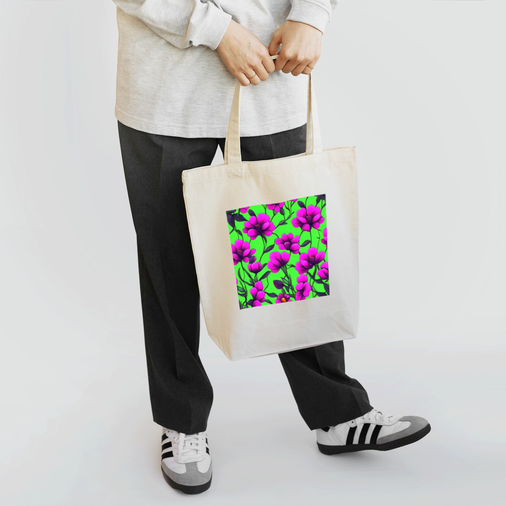 dolphineの紫の鮮やかな花 Tote Bag